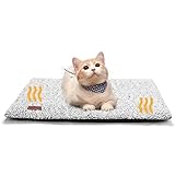 Mora Pets Selbstheizende Katzendecke für Katze Selbstwärmend Decke Katze Kissen Heizdecke für Katze Wärmedecke Geräuschlos Katzenkissen Waschbar Katzenbett Flauschig und Weich 61 x 45 cm