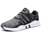 JACKSHIBO Schuhe Sneaker Herren Laufschuhe Damen Leicht Sportschuhe Gym Turnschuhe Outdoor Atmungsaktiv Freizeit Fitnessschuhe, 01 Grau 42 EU
