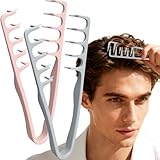 2 Stück Textur Kamm für Locken - Texture Comb Volumen Styling Kamm Männer & Frauen, mit Styling Zahnkamm für Pflege Volumen für Die Haarwurzeln mit Ponyansatz Pflegen, Wide Tooth Comb Haarkamm