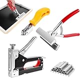 Bilderrahmenwerkzeuge, Edelstahl-Leinwandzange, Heftklammerentferner-Werkzeug, mit reichlich Heftkapazität, effiziente Kunstlösung, 28 x 17 x 5 cm, für Projekte, Stoff, Teppich, Handarbeiten
