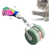 Huvqianu Smart Ball Katzenspielzeug - Smart Sensory Ball für Kätzchen - Interaktives Katzenspielzeug für geistige Stimulation, Langeweile, sensorische Engagement, Training