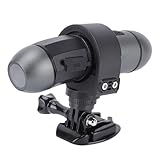 YUEHISY Helmkamera 4K Single & 1080P Vorne Hinten Dual Record, IP66 Motorrad-Fahrradkamera mit WiFi-APP-Steuerung