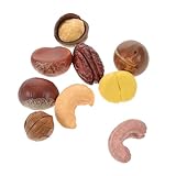 IMIKEYA 9 Stück Simulationsmuttermodell dekofiguren Cashewnüsse Tischdekoration sammlerstücke Makadamianuss Deko künstliche Nahrungsmittel zur Ausstellung gefälschte Kastanien Harz