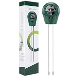 3 in 1 Bodenfeuchtigkeitsprüfer PH Light Meter Pflanzenbewässerungsanzeige Testkit Ideal für Garten, Haus, Rasen, Bauernhof, Innen- und Außenbereich