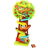Holzrennbahn - Autorampenspielzeug Für Kinder, Kleinkind-Rennwagen-Rampen |spielzeugset Mit Eichhörnchen-Tiermotiv | Kreative Rennwagen-Rampenspielzeug-Spielsets Mit 3 Autos Für Den Urlaub