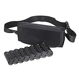 OGANAZI Geldbörse mit Münzspender Schwarz Kellnertasche Gürteltasche mit Münzensortierer und Organizer für Kellner Busfahrer Taxifahrer, Verstellbarer Gürtel, 8 Fächer für Münzen (21x6x9 cm)