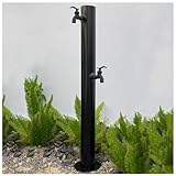 Freistehender Gartenbrunnen mit doppeltem Wasserhahn, für den Außenbereich, Frostschutz, für Bewässerung, langlebige Bewässerungslösung, ideal für Gärten und Terrassen