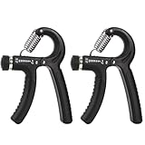 KiwiPower 2er Set Handtrainer – Einstellbarer Griffkraft Trainer 5–60 kg – Unterarmtrainer & Fingertrainer für Fitness, Klettern & Rehabilitation