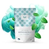 DIYer® 50g Mentholkristalle im praktischen Zipper Beutel - zertifizierte Premium Qualität aus 100% reinem Minzöl - Ideal als Sauna Aufgussmittel - Eiskristalle - Ideales Sauna Zubehör