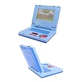 SFNTION Kinder-Lern-Laptop, Pädagogische LED-Musik, Elektronische Simulation der Kognitiven Entwicklung, Computerspielzeug (Blaue, nicht einziehbare Maus)