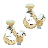 ZUNOXAZ Multifunktionales Batterieklemmen Set aus Dickem Kupfer Universeller Kfz Batterieanschluss mit Sicherem Kurzschlussschutz Einfache Montage Kompatibel für Auto Wohnmobil Boot