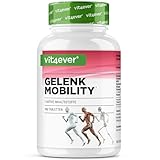 Gelenk Mobility - Hochdosiert mit 7 Inhaltsstoffen: Glucosamine + Chondrotin + MSM + Hyaluronsäure + Kollagen + Vitamin C - Ohne unerwünschte Zusätze (160 Tabletten)