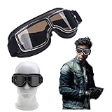 Winddichte Motorradbrille,Vielseitige Motorradbrillen,Helmbrille,Motorradbrille,Motorrad brillen,Motocross-Brille,Crossbrille,Motorradbrille winddicht,Offroad-Schutzbrille für Fahrräder und Motorräder