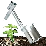 Blumenzwiebel-Pflanzwerkzeug – Pflanzhilfe aus Edelstahl für Zwiebel – robustes Garten-Pflanzwerkzeug für Bodendecker, Gemüse, Frühling