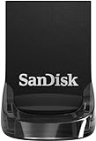 SanDisk Ultra Fit USB 3.2 Flash-Laufwerk 128 GB (Für Laptops, Spielkonsolen und Auto-Audiosysteme, Plug-and-Stay, 400 MB/s Lesen, RescuePRO Deluxe Software)