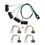 CY YC Interner Mini SAS 4X SFF-8087 36Pin Host zu SAS Festplatte SFF-8482 29Pin Ziel Fanout Kabel mit IDE Power