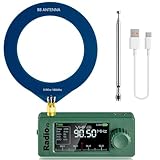 AURSINC SI4732 Mini Radio V3 Taschenkurzwelleempfänger, Vollband HF SW MW VHF, tragbares AM FM LSB USB Transistorradio, mit 800-mAh-Akku für Outdoor-Abenteuer, Reisen und täglichen Gebrauch