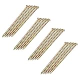 FONDOTIN 20 Stücke 6 Schraube drehen zeltnagel zeltnägel holzstelzen Rasennagel schraubösen Tacket geformt Rasenkantenpfähle Einsätze Spikes Spike für Barrieren Garten Nagel verzinkt