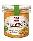 Schwartau Gemüseglück Sonnentomate mit Basilikum, veganer Bio Gemüseaufstrich, 135 g