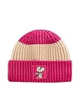 CODELLO Peanuts Strickmütze aus weicher Wollmischung mit Snoopy-Patch (DE/NL/SE/PL, Alphanumerisch, Einheitsgröße, pink)