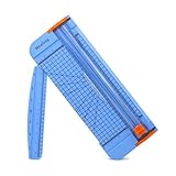Papierschneider 12 Zoll A4 Schneidemaschine Papier Schneidegerät Papier Cutter mit Automatischer Sicherheit Schutz und Seitenlineal Schneidegerät für Papier, Fotos, Handwerksprojekt, Etikett-Blau