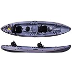 Galaxy Kayaks Tandem Solo Starterset Zweierkajak Angelkajak Sit on Top Fishing, Größe:L-XL, Galaxy Kayaks:(G) Graphit