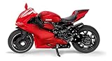 siku 1385, Ducati Panigale 1299 Motorrad, Metall/Kunststoff, Rot, Ausklappbarer Ständer