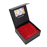 Qukaim Digitaler Bilderrahmen, 17,8 cm, Farbdisplay, Video-Grußkarte, High-Definition-Wiedergabe für Hochzeit, Werbung, Marketing, Schmuck-Rosen-Box, Geschenkbox