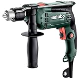 metabo Schlagbohrmaschine SBE 650-650 W Nennaufnahmeleistung, 13 mm Bohrfutter, 10Nm Drehmoment - Vario-Elektronik, Rechts-Linkslauf - Für Beton, Stahl, Holz - Heimwerker und Profis
