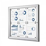 Schaukasten 6x A4 Alu Infokasten Schaukasten wetterfest outdoor aussen 6xA4