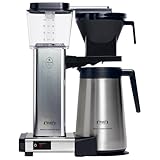 Moccamaster KBGT, Filterkaffeemaschine mit Thermoskanne, Filterkaffeemaschine, Polished Silver, 1.25L