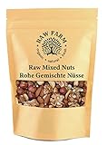 1 kg Roh Nussmischung Natur 4 sorte – Haselnuss, Mandel, Cashew, Walnusskerne