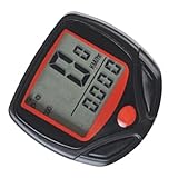 OVAQUIXI Fahrrad-Tachometer-Fahrrad-Computer, Großer Tachometer mit Klarem Bildschirm Fahrrad, Wasserresistenter Kilometermesser für die Wesentliche Messung, mit Sicherer Installation