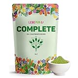 Lebepur Complete Mix Bio 400g – 34 Pflanzenpulver – Mit Algen, Vitalpilzen & Milchsäurekulturen – Perfekt für Smoothies & Shakes – Hochwertige, natürliche Zutaten wie Spirulina & Gerstengras