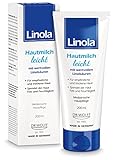 Linola Hautmilch leicht - 1 x 200 ml - Bodylotion für Empfindliche und Trockene Haut mit Neigung zu Neurodermitis | Schnell Einziehende Medizinische Hautpflege