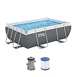 Bestway Pool-Set, rechteckig, 9 ft 3 Zoll x 6 ft 5 Zoll x 33 Zoll oder 2,82 m x 1,96 m x 84 cm