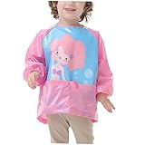 FONDOTIN Wasserdichte Malschürze für Atmungsaktive und Waschbare Langarm Zeichenschürze Hochwertigem für Jungen