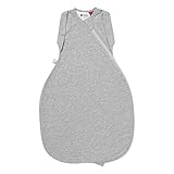 Tommee Tippee Babyschlafsack, The Original Grobag, Hüftgerechtes Design, Weiches Gewebe mit Hohem Baumwollanteil, 3-6 Monate, 2,5 TOG, Sky Grey Marl