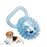 Hundeball – Gummiartige, Stachelige Oberflächenstruktur, Integrierte Quietschende Football-Kernfunktion, Fördert Die Aktive Stimulation Des Kauens, Regt Energiegeladene Haustiere An, Die Spaß An Der B