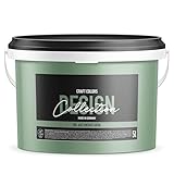 Craft Colors® 5L hochwertige Wandfarbe edelmatt, Kreidefarbe made in Germany, DESIGN Collection No. 650 Vintage Grün