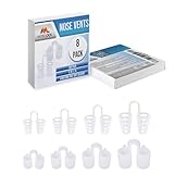 Nasendilatator zur Entlastung der Nasennebenhöhlen (8er-Pack in verschiedenen Größen) - Eine einfache Lösung für Schnarcher - Wiederverwendbares Schnarchgerät für eine ruhige Nachtruhe von Mobi Lock