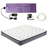 Ustenroya 50 % mittelwellige Wasserbett-Matratze, weiches Wasserbett mit weichem Matratzenbezug und intelligenten Thermostaten, Wasserbett-Füllablauf-Set, faltbares Wasserbett-Set, Wasserbetten für