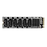 Interne PCIE-Controller-Karte mit 6 Ports, 6 GB/S, M-Key für Desktop-PC, Unterstützung für W/Brack