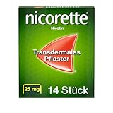NICORETTE Pflaster mit 25 mg Nikotin – mit Nikotinpflaster Rauchen aufhören – für Phase 1 der Raucherentwöhnung bei mehr als 20 Zigaretten am Tag – 14 St.