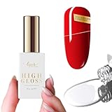 High Gloss Top Coat UV GLANZ Versiegler für Nägel 10 ML · Quick Finish ohne Schwitzschicht + kein Vergilben + wochenlanger Glanz wie an Tag 1 · Lynis-Nailshop.de