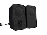 Amazon Basics Computer-Lautsprecher für Schreibtisch oder Laptop , AC-Betrieb (EU-Version), 2 Stück, Schwarz