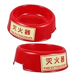 DINHEAROM Auto-Feuerlöscher mit Halterung Halterungen für Feuerlöscher Rote Feuerlöscherhalterung Feuerlöscherständer für Feuerlöscher-Standlager Feuerlöscherschrank Plastik