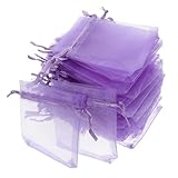 YOSADIER 50 Stück Organza Säckchen mit Tunnelzug Vielseitige und Partytüten Kompakte Verpackungsbeutel für Süßigkeiten Schmuck und Kleine Präsente