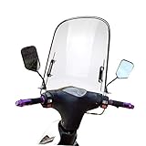 Stronrive Motorrad Windschutzscheibe Motorrad Spoilerscheibe Windschild Spoiler für Motorräder Roller, Bruchsicheres, Winddichtes, Kältefestes 42.5cm X 46cm