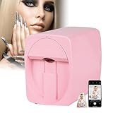 YXZQLOZ 3D Smart Automatic Nageldrucker, unterstützt WiFi/DIY/USB, digitaler mobiler Nageldrucker Multifunktions-tragbare Mobile Nagelmaschine (Pink)